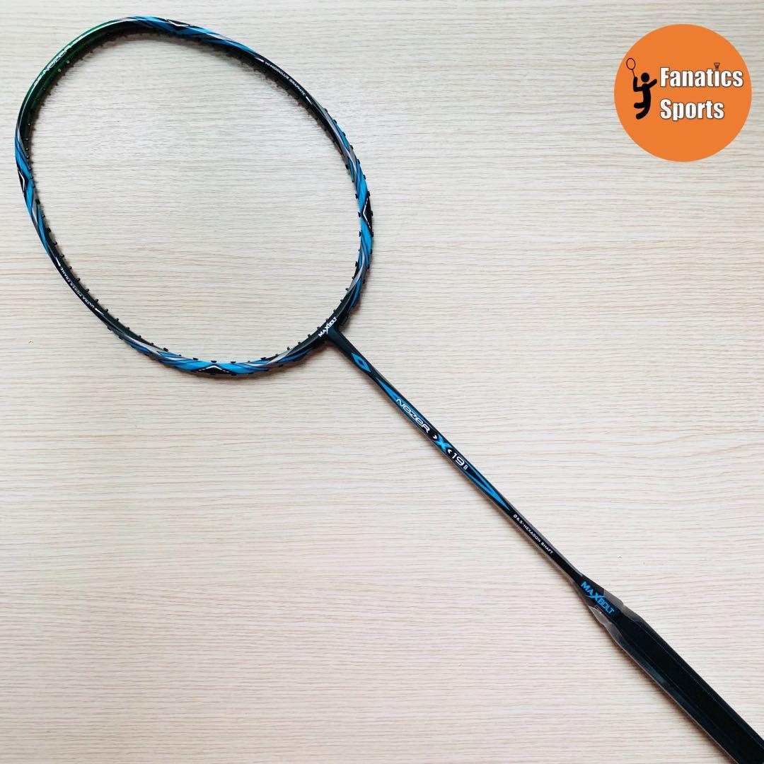 Brand New Maxbolt Nezer X19 Ultra Light Head Heavy 65g Badminton Racket ...