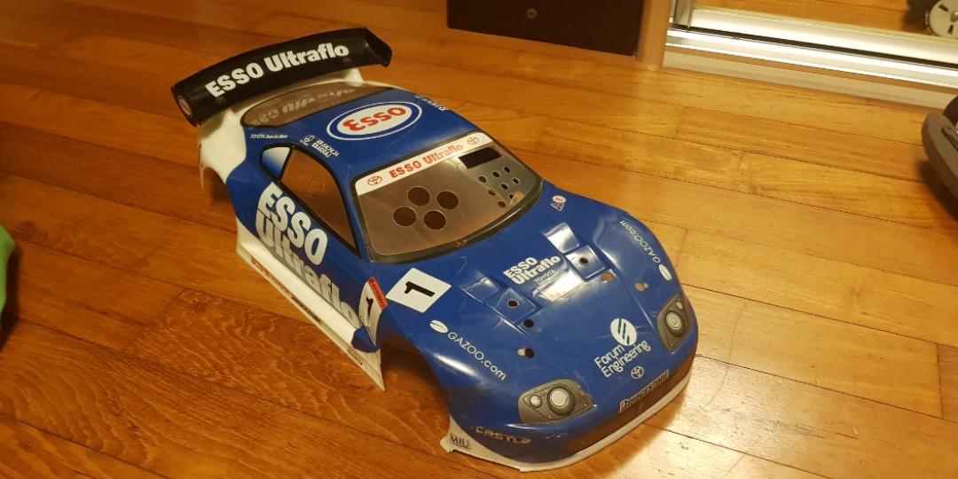 1 10 Rc Car 200mm Lexan Bodyshell Esso Ultraflo Toyota Supra