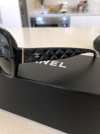 Chanel Black Quilted Sunglasses