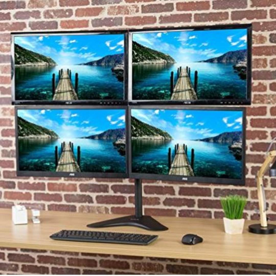 4 Screen Monitor Stand, Computers & Tech, Parts & Accessories, Monitor Screens on Carousell