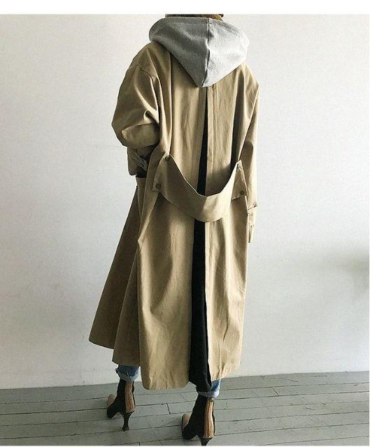 售出 正韓連帽背面撞色長外套風衣外套 她的時尚 外套在旋轉拍賣 售出 正韓連帽背面撞色長外套風衣外套 她的時尚 外套在旋轉拍賣