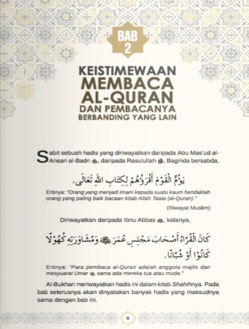 Adab Pembaca Al Quran Imam An Nawawi Books Stationery Non Fiction On Carousell