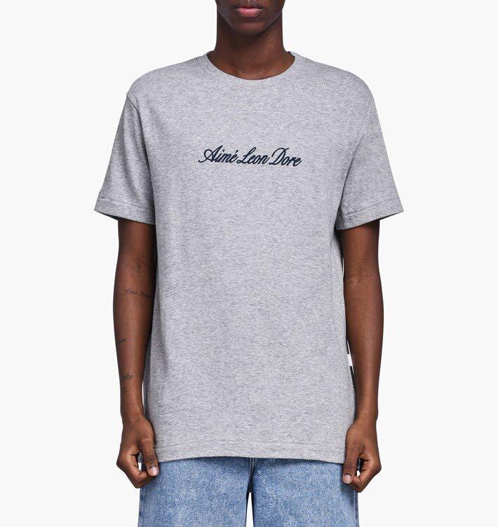 Aimé Leon Dore Script Logo Tee in White for Men