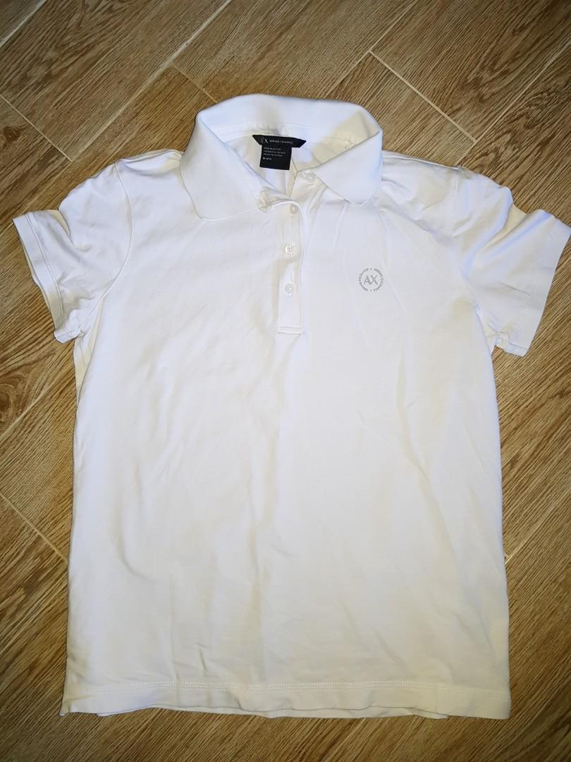 armani exchange collar t shirts