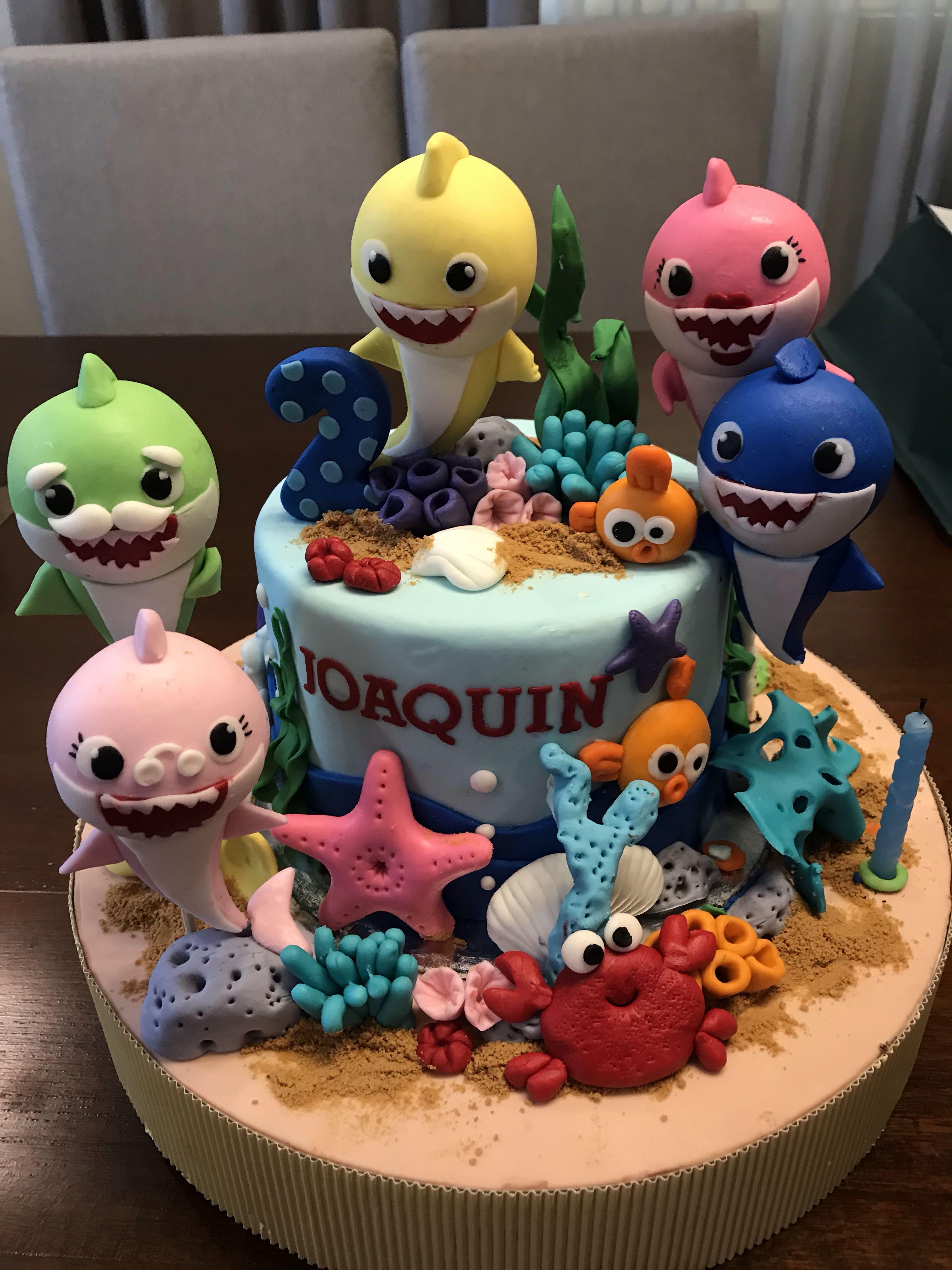 Baby Shark Birthday Cake Babies Kids Babies Kids Fashion On Carousell Baby Shark Birthday Cake Babies Kids Babies Kids Fashion On Carousell