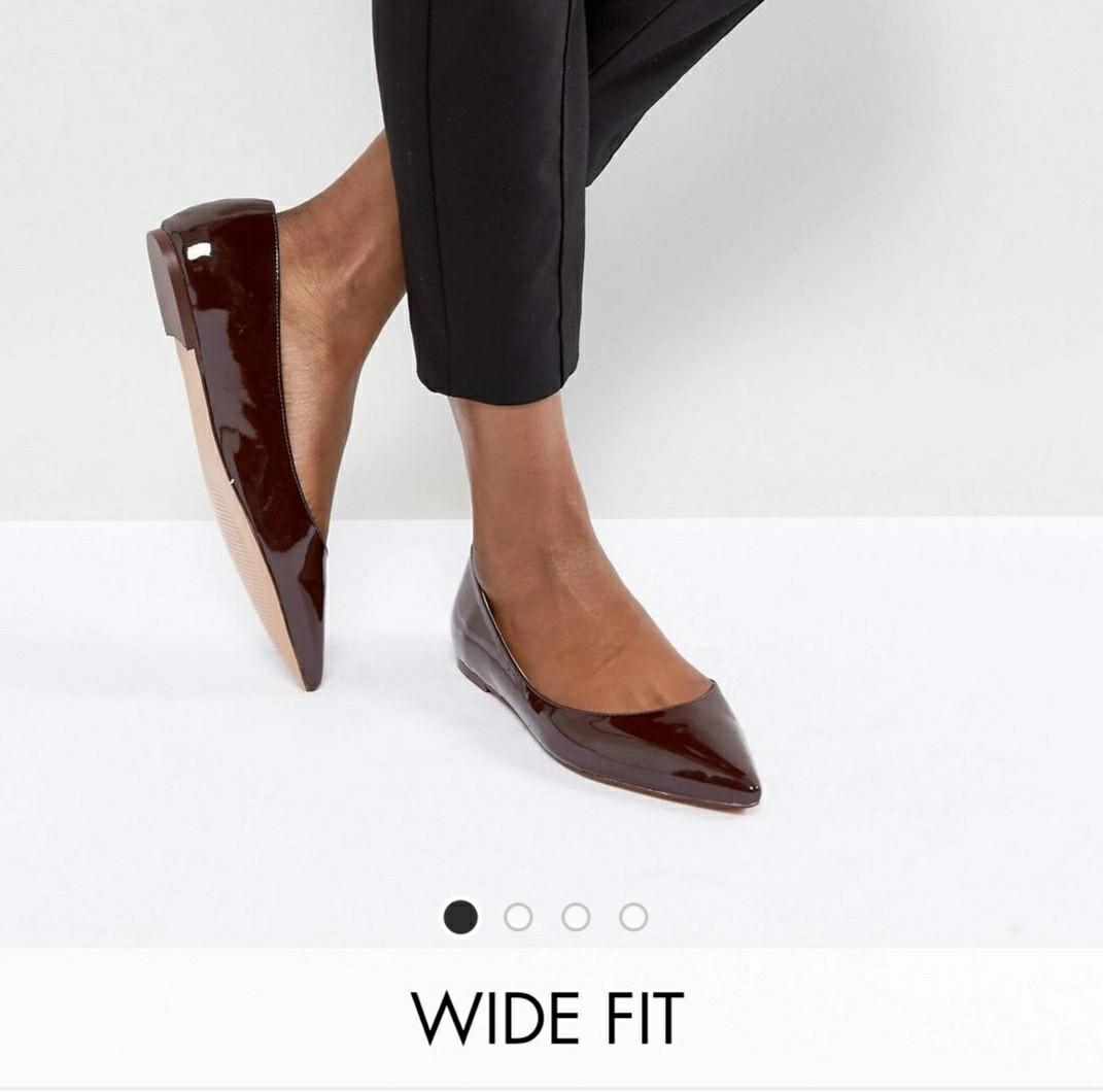 Pointed flats wide fit Outlet
