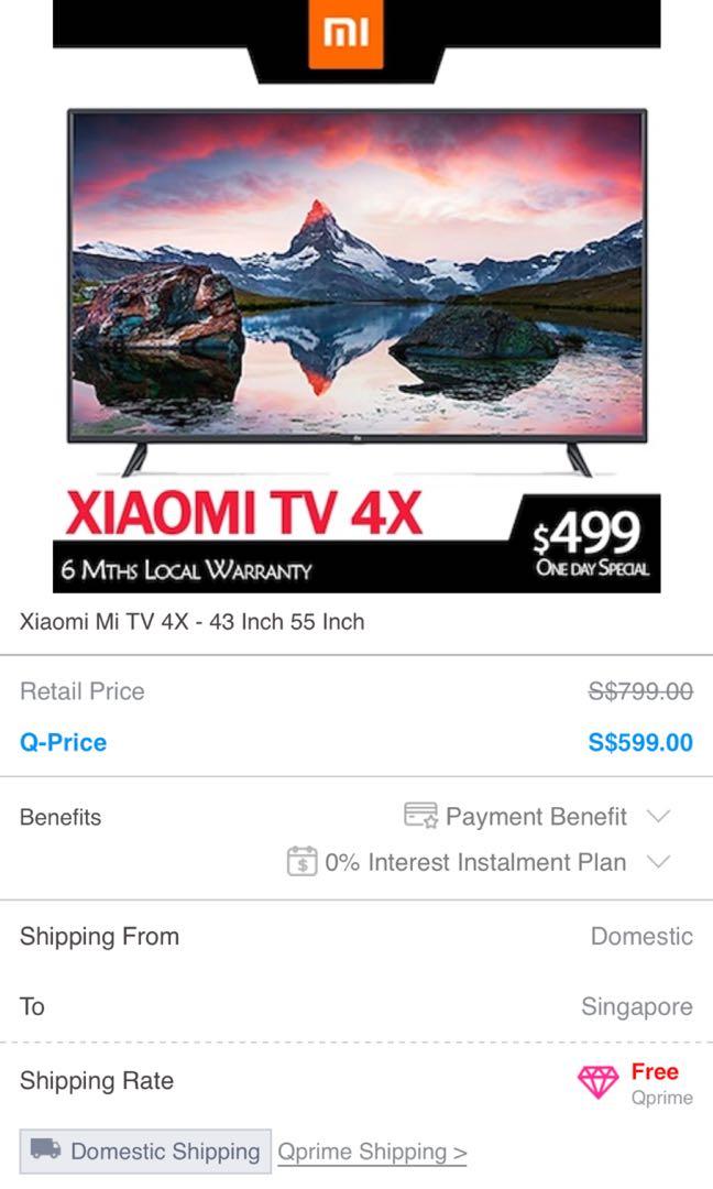Bnib 4x Xiao Mi Fhd Led Smart Tv 43 Inch Home Appliances Tvs