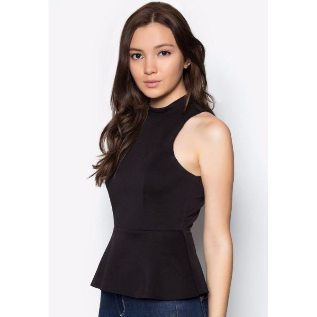 neoprene peplum top