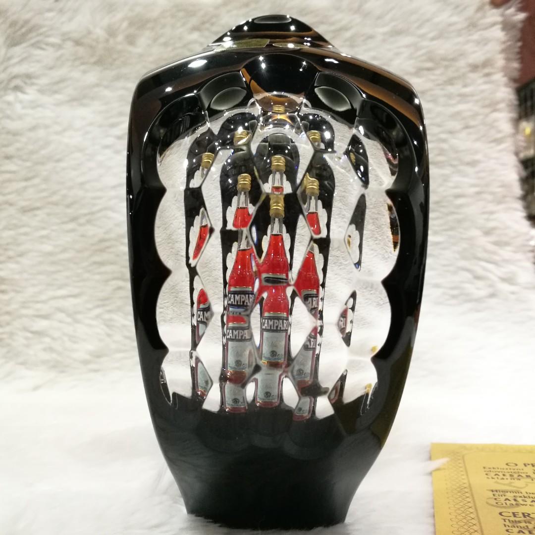 Bohemian Crystal Candle Holder (Black) (Category: Home Improvement Tools & Accessories) located in Taguig. Submitted by metrowalker (Listing ID 244977358, Image 2). Description: Black Bohemian crystal candle holder with a multifaceted window on the side of its wings From Czech Republic.