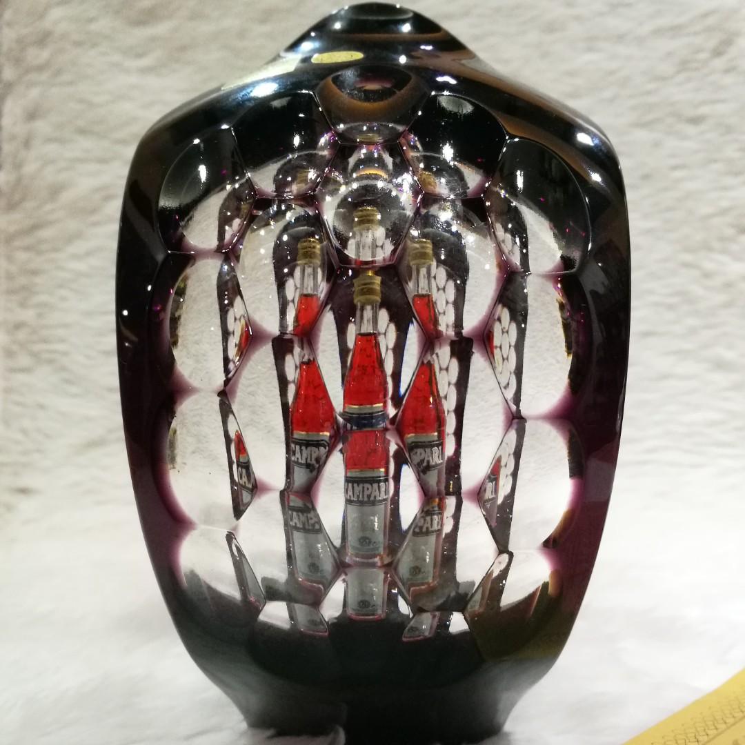 Bohemian Crystal Candle Holder (Purple) (Category: Home Improvement Tools & Accessories) located in Taguig. Submitted by metrowalker (Listing ID 244978818, Image 2). Description: Purple Bohemian crystal candle holder with a multifaceted window on the side of its wings From Czech Republic.