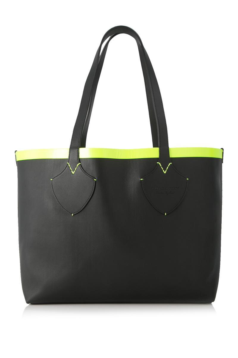 burberry neon tote