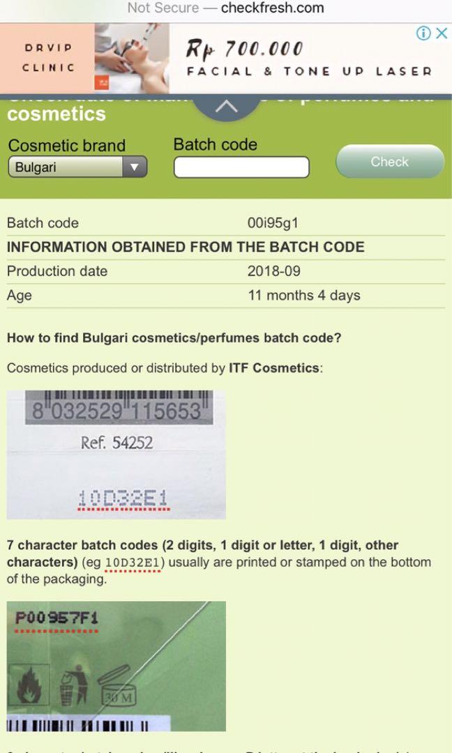 bvlgari man in black batch code