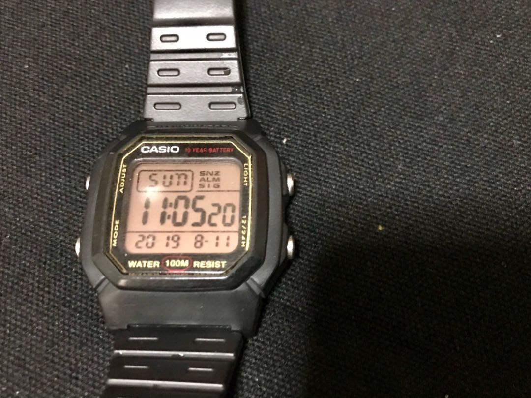 Casio dual time zone watch sale