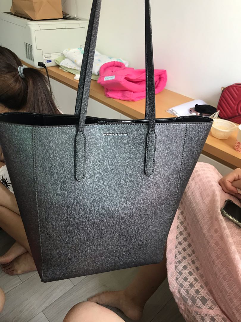 Charles Keith peacock tote bag Women s Fashion Bags Wallets