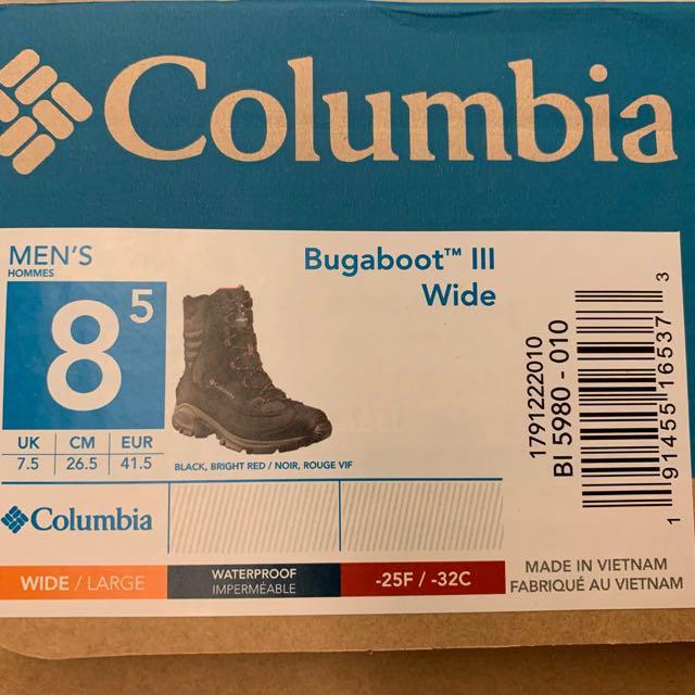 Columbia men's bugaboot iii mid shop calf boot