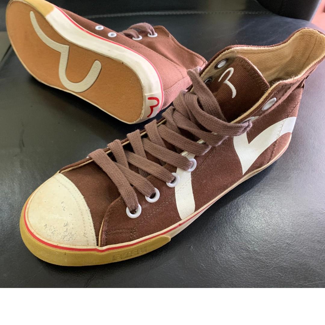Evisu Yawata Sneaker Shoes Brown, Men's Fashion, Footwear, Sneakers on  Carousell