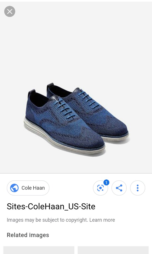 cole haan grand knit wingtip