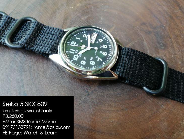 FOR SALE Seiko 5 SKX809 (used), Men's Fashion, Watches & Accessories,  Watches on Carousell