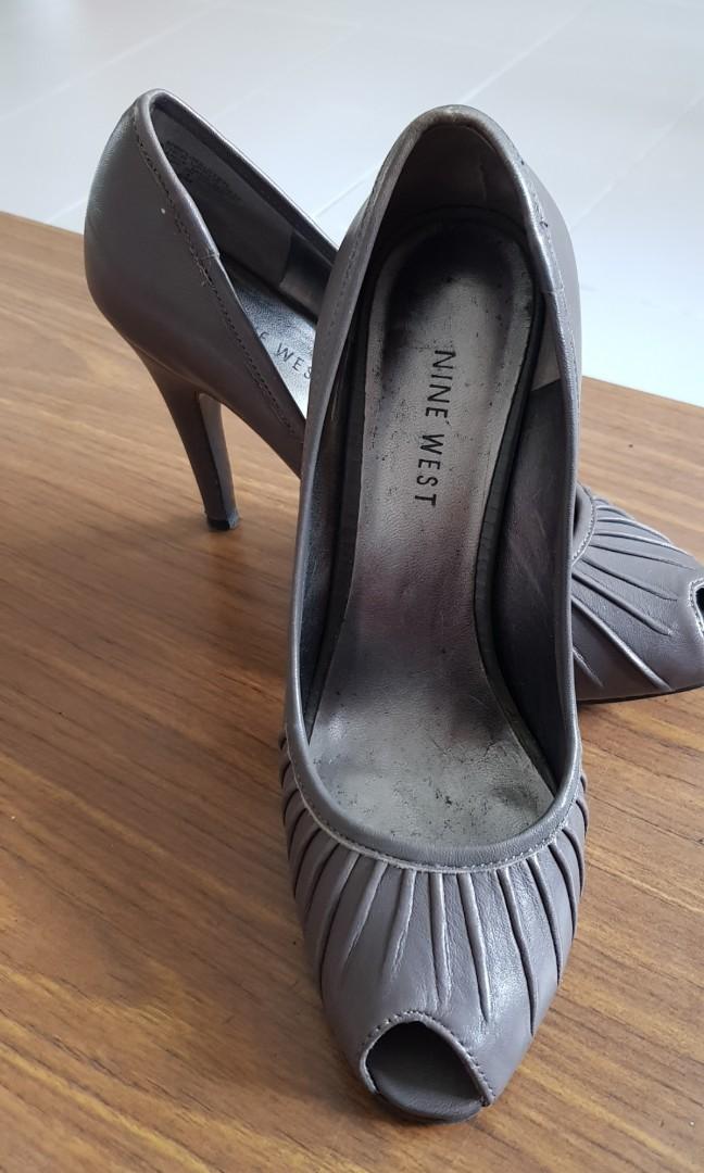nine west clear heels