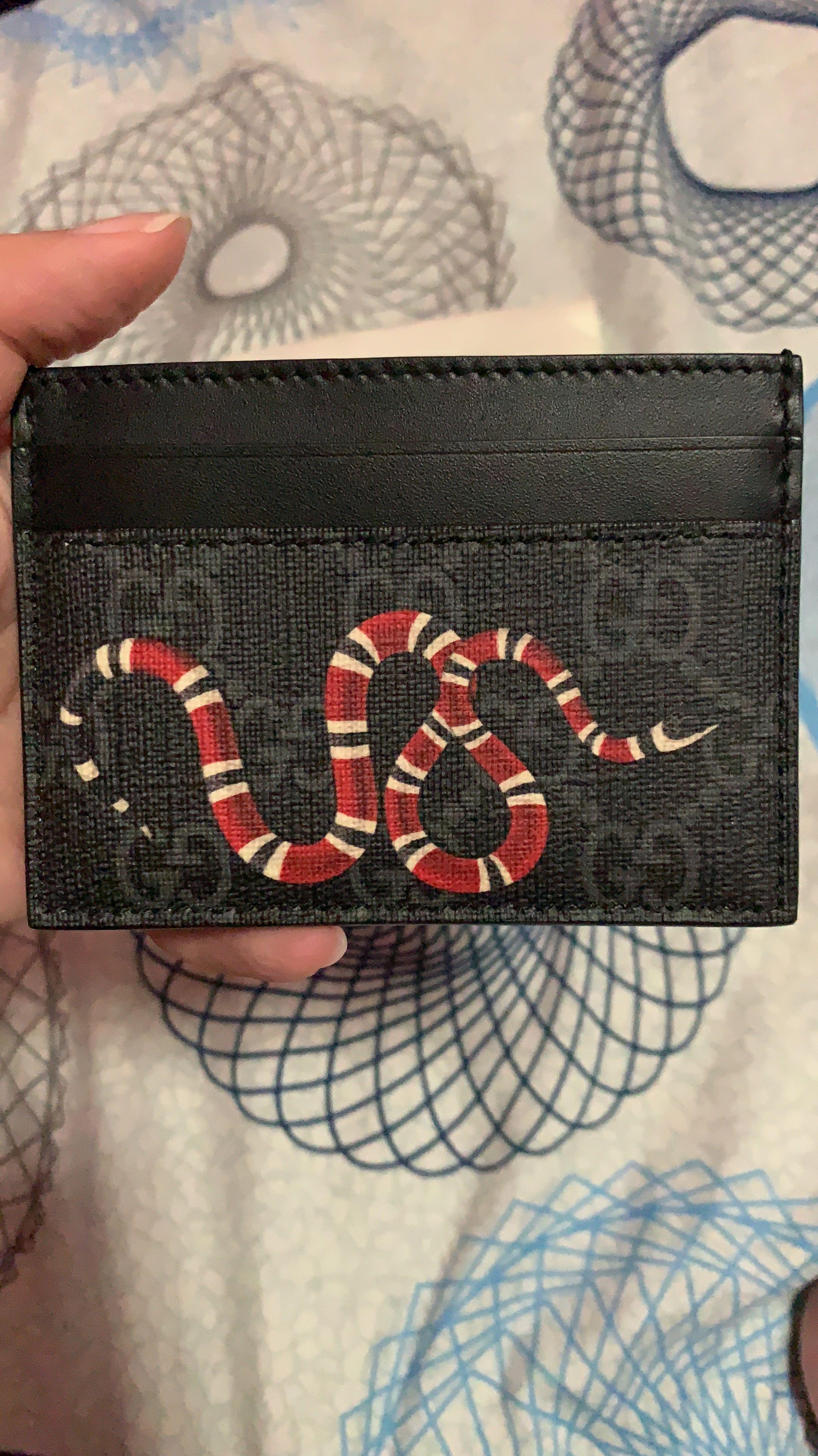 Gucci supreme snake card holder Clearance