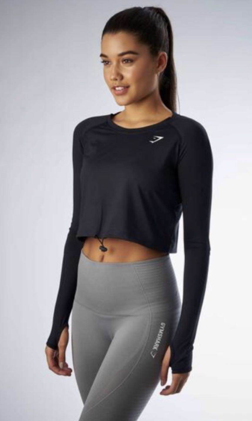 Gymshark drawcord crop top hotsell