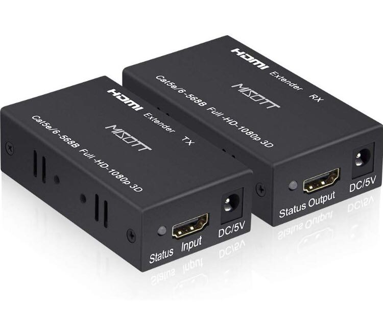 Hdmi Extender Misott 60 Meters Hdmi Extender Tx Rx Over Single Rj45 Cat5e Cat6 Cat7 Electronics Others On Carousell