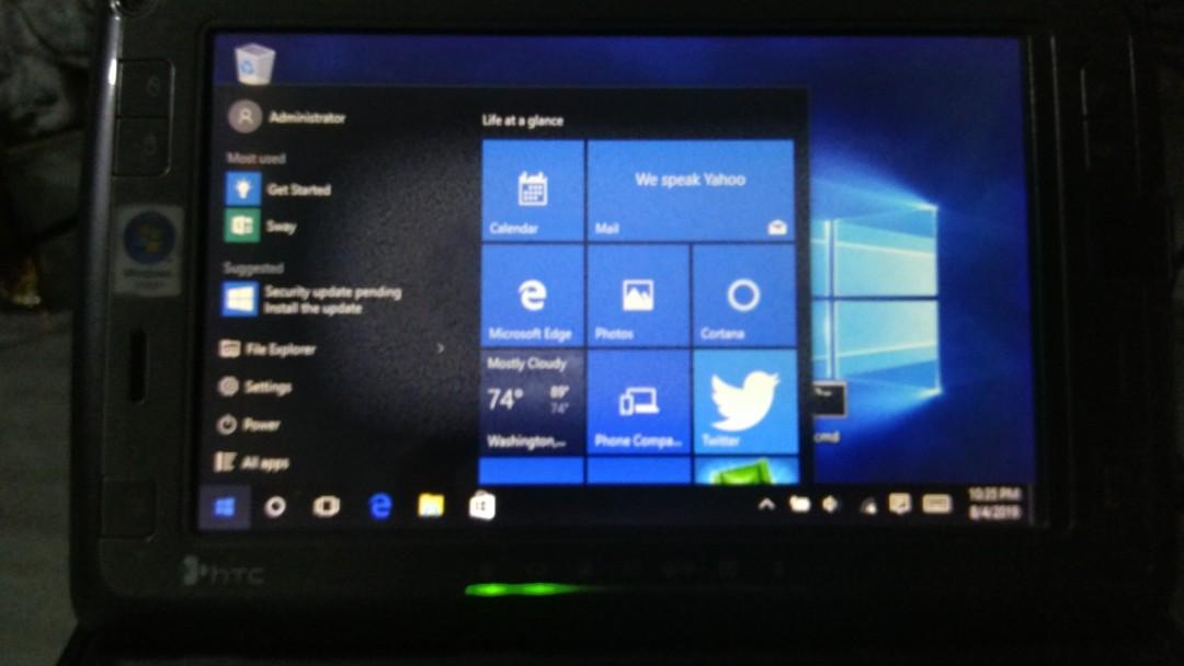 htc shift x9500 win10 umpc ssd wm6 mobile phone tablet