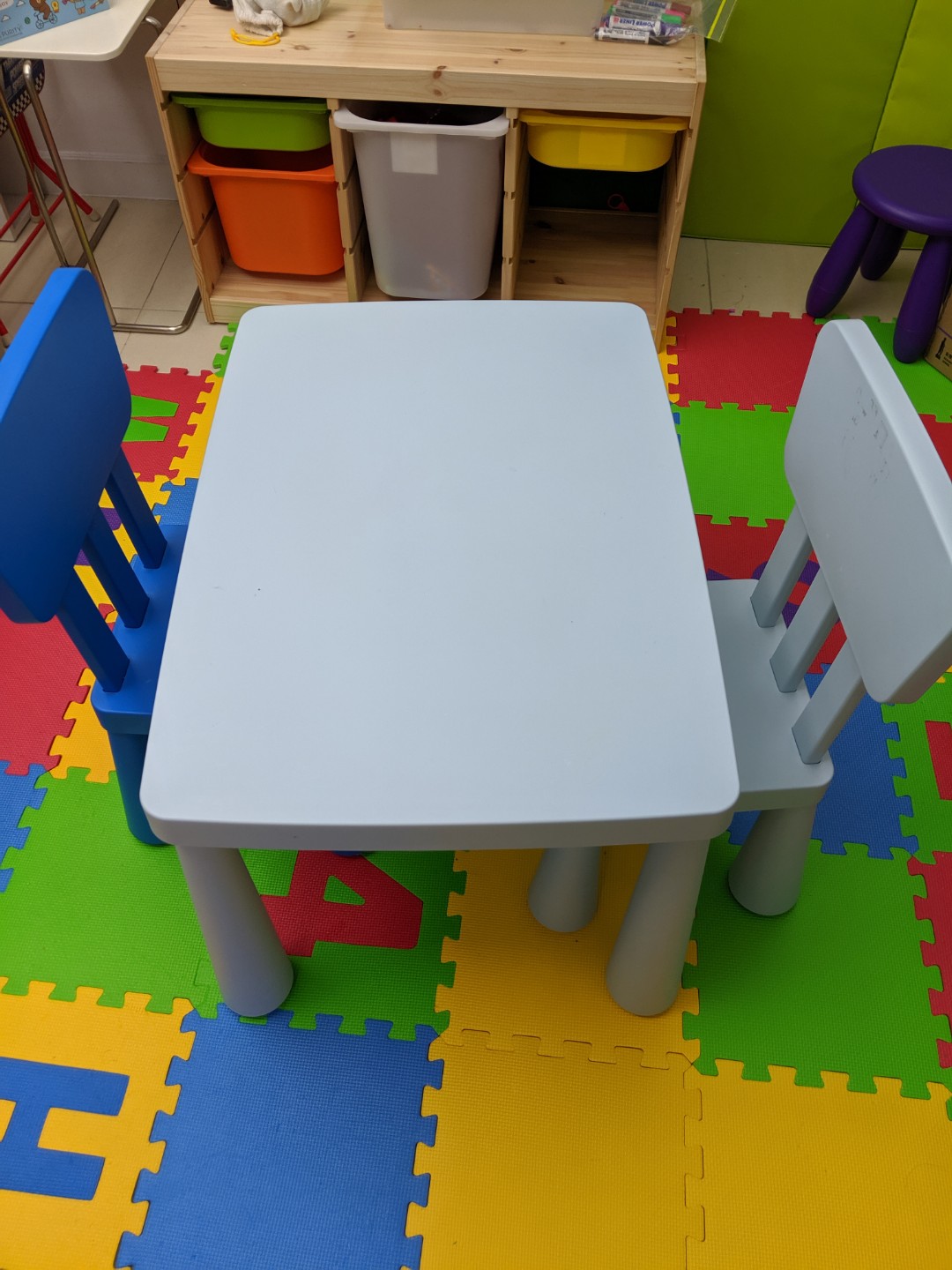 ikea kids plastic table and chairs