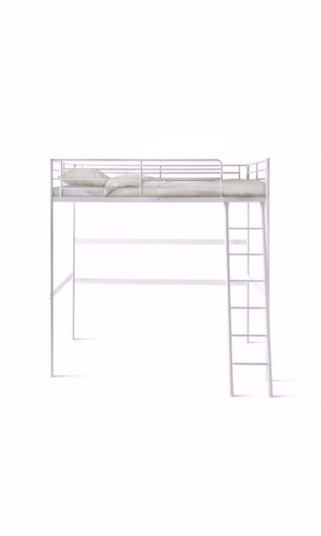 Ikea Tromso Loft Bed White On Carousell