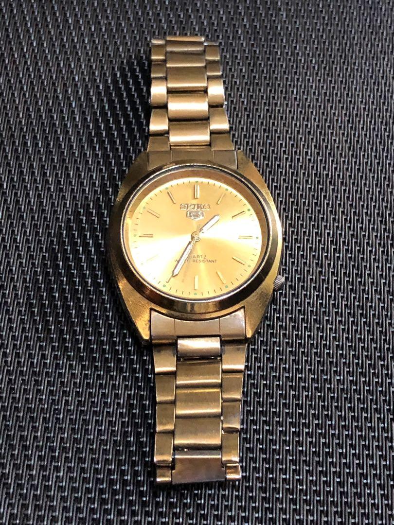 Jam Tangan Seiko Warna Emas Fesyen Pria Jam Tangan Di Carousell