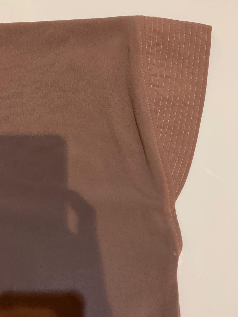 Khimar 2 Warna Mocca Biru Tua Fesyen Wanita Muslim Fashion Lainnya Di Carousell