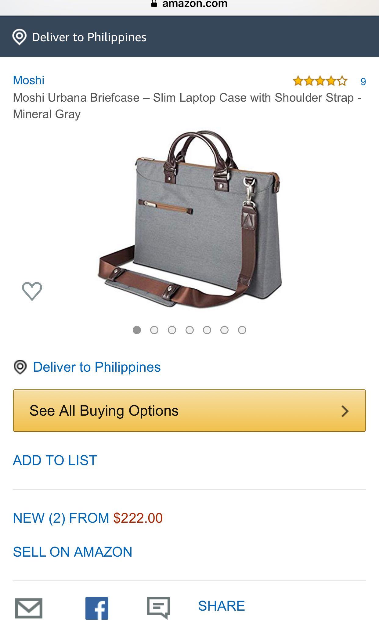 Laptop bag moshi urmana slim laptop case