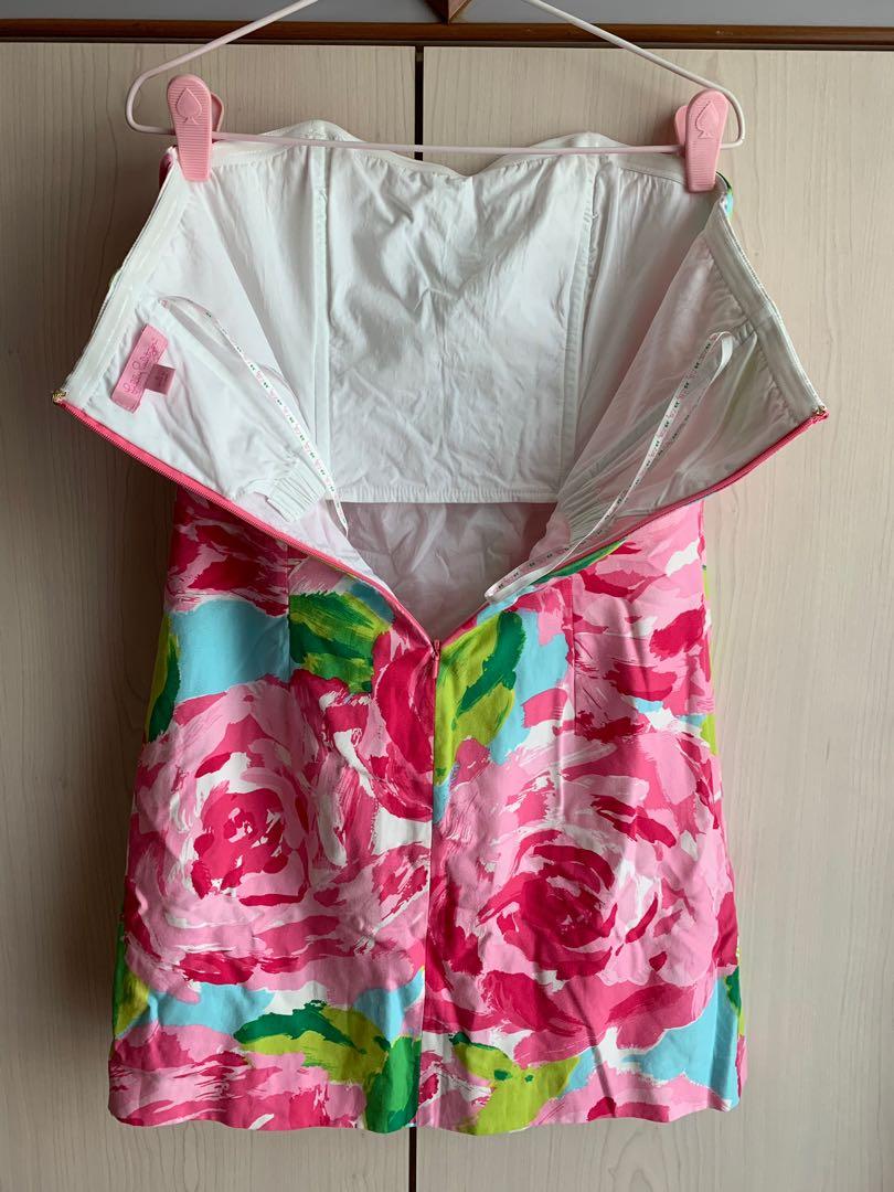 Lilly Pulitzer First Impressions Strapless Dress