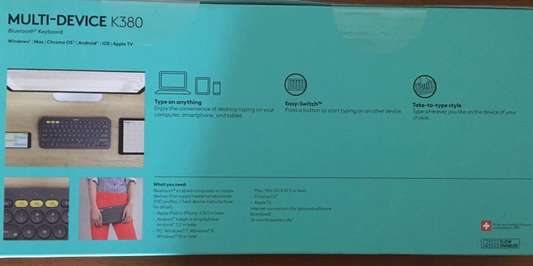 Logitech K380 portable Keyboard, Computers & Tech, Parts & Accessories