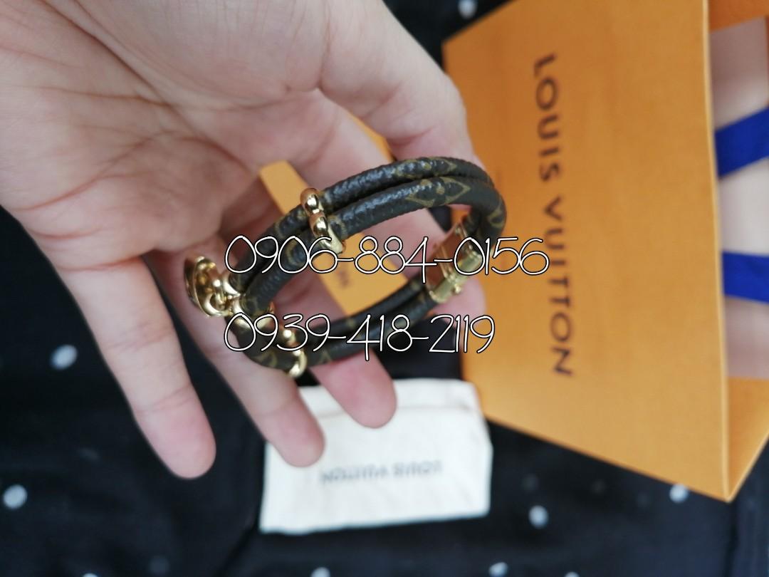LOUIS VUITTON Monogram Keep It Twice Bracelet 17 101076