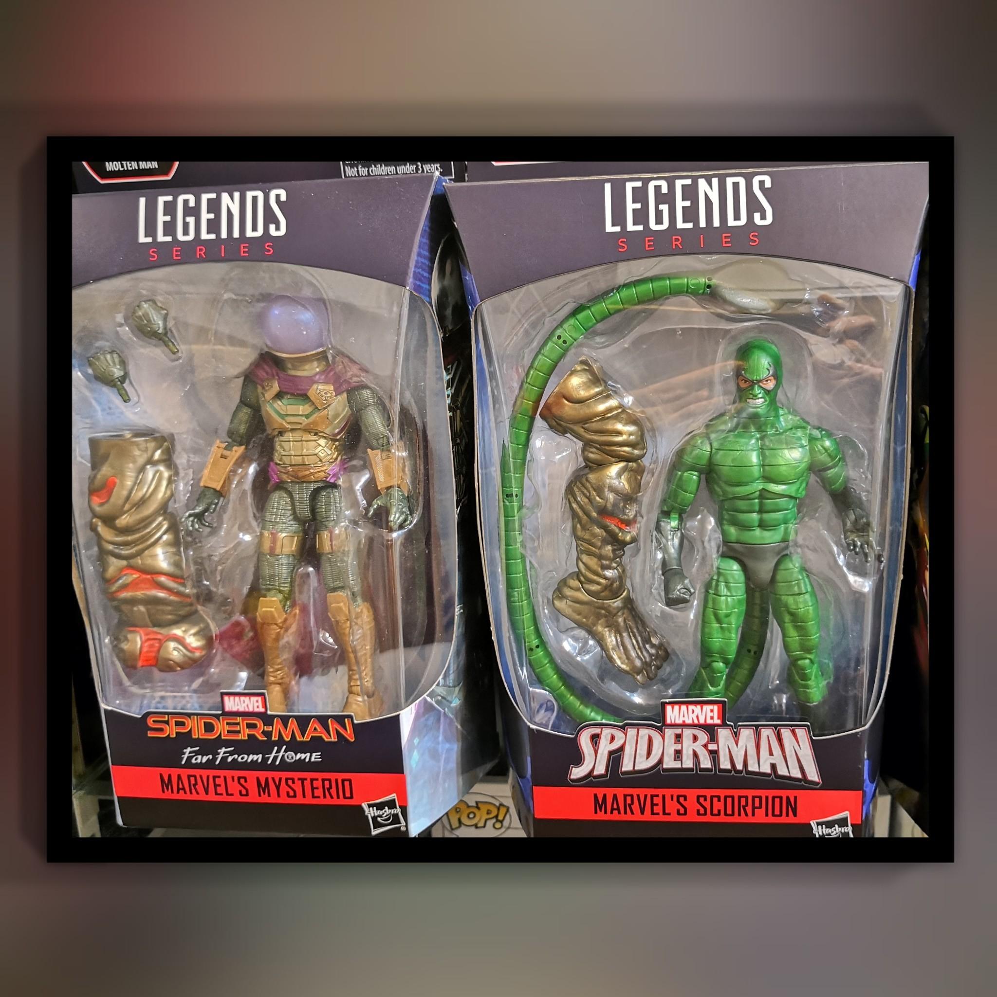 MOLTEN MAN BAF Right & Left Leg Lot Marvel Legends Scorpion Mysterio SHIPS FAST! 