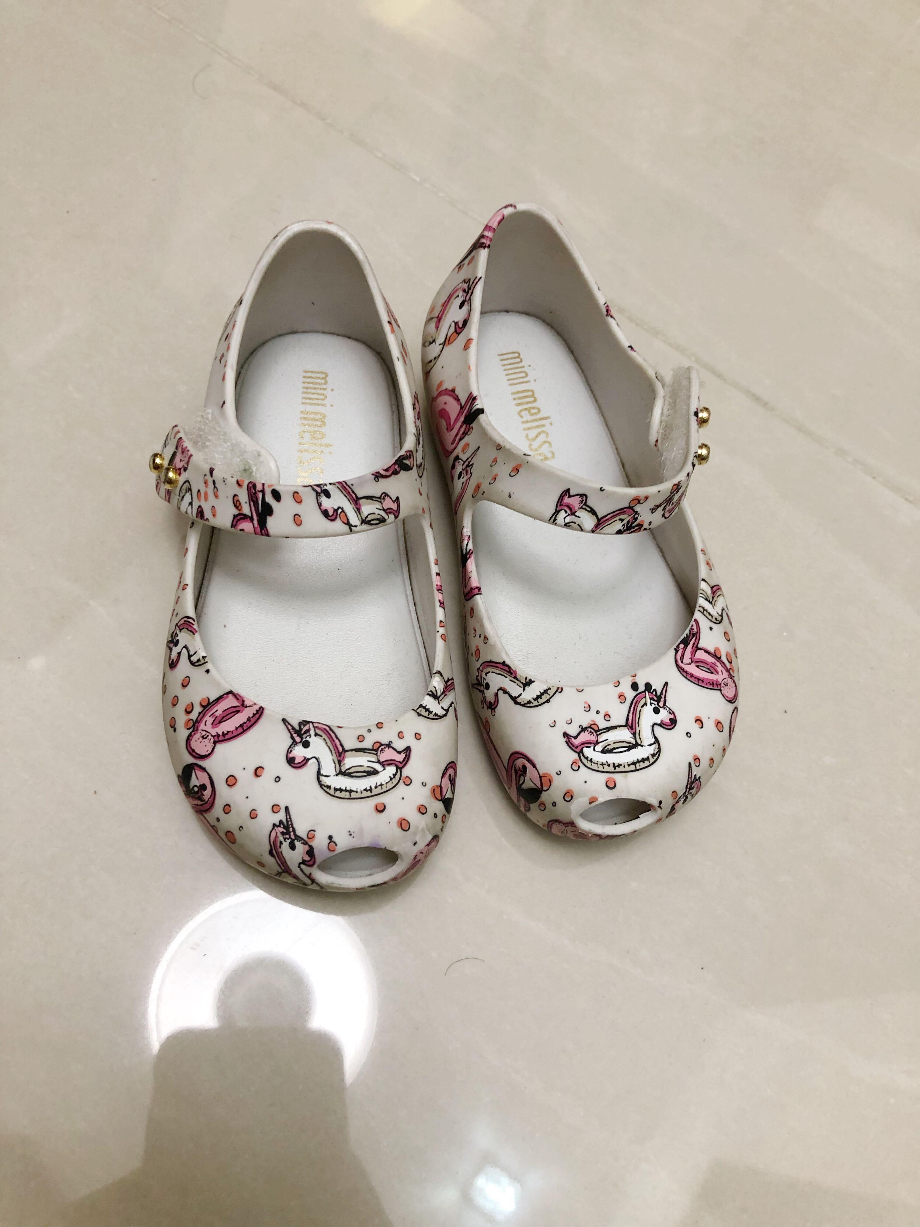 Mini melissa unicorn shoes size 11 on sale