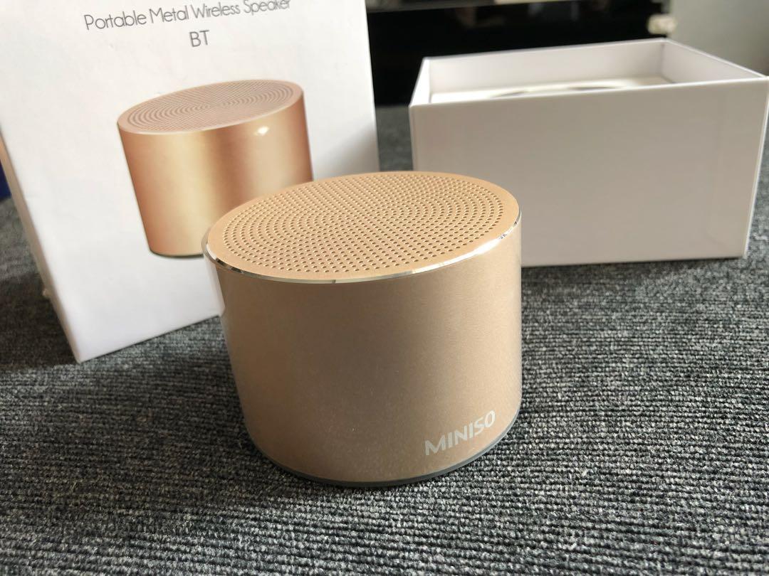 miniso portable metal wireless speaker