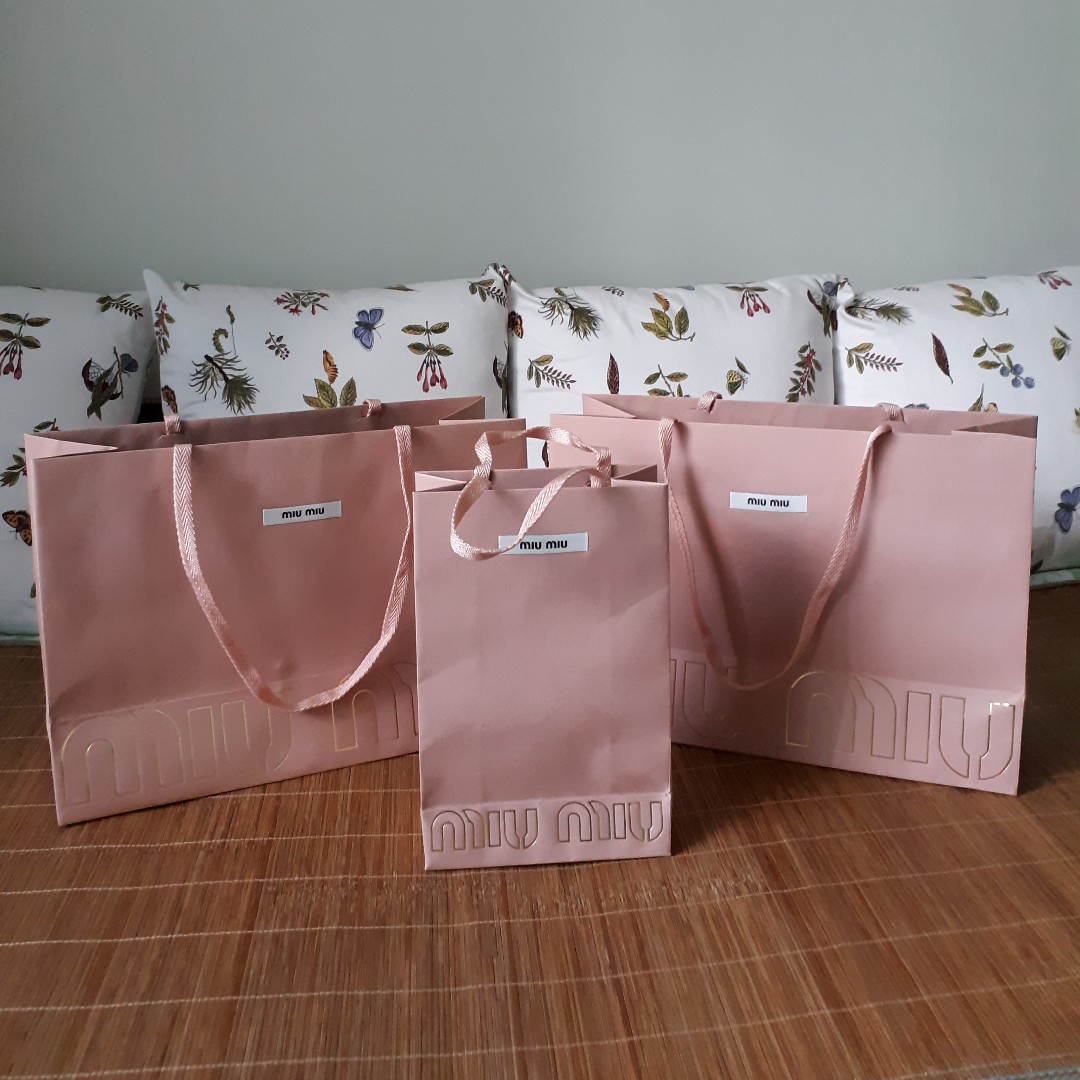 Miu miu paper bag clearance