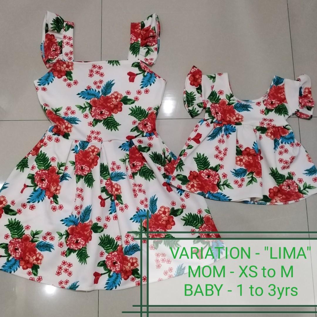 Terno dress for mom and daughter top