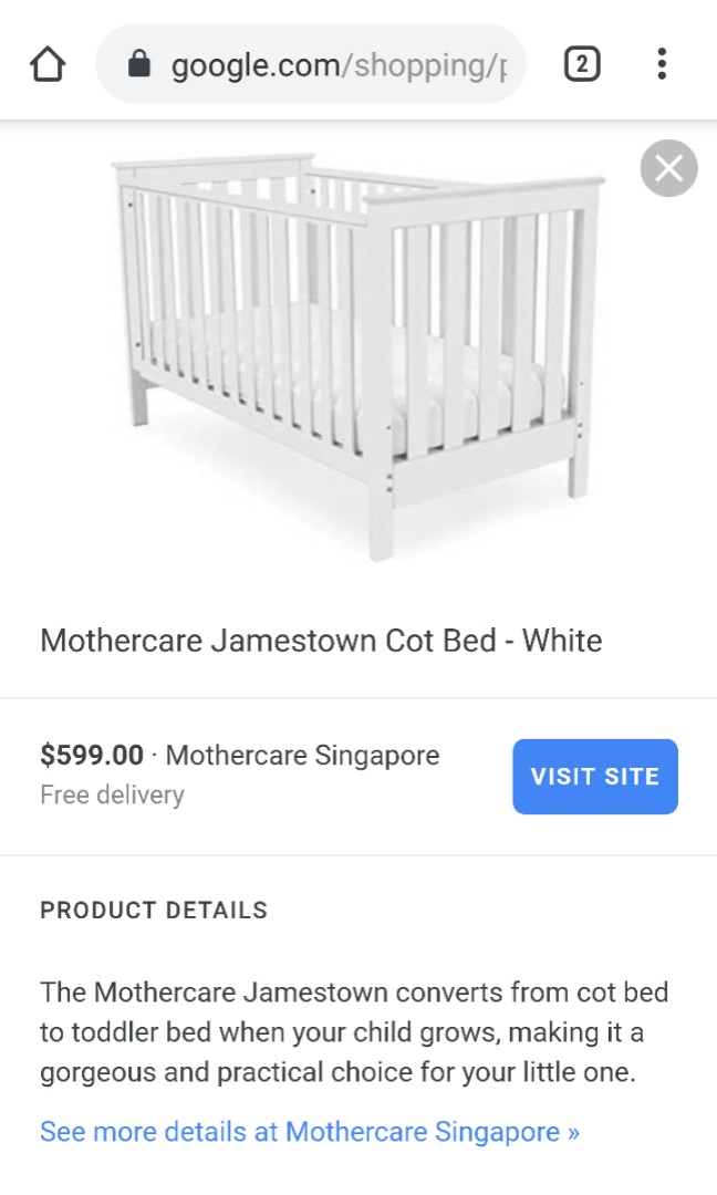 Mothercare jamestown cot bed cheap