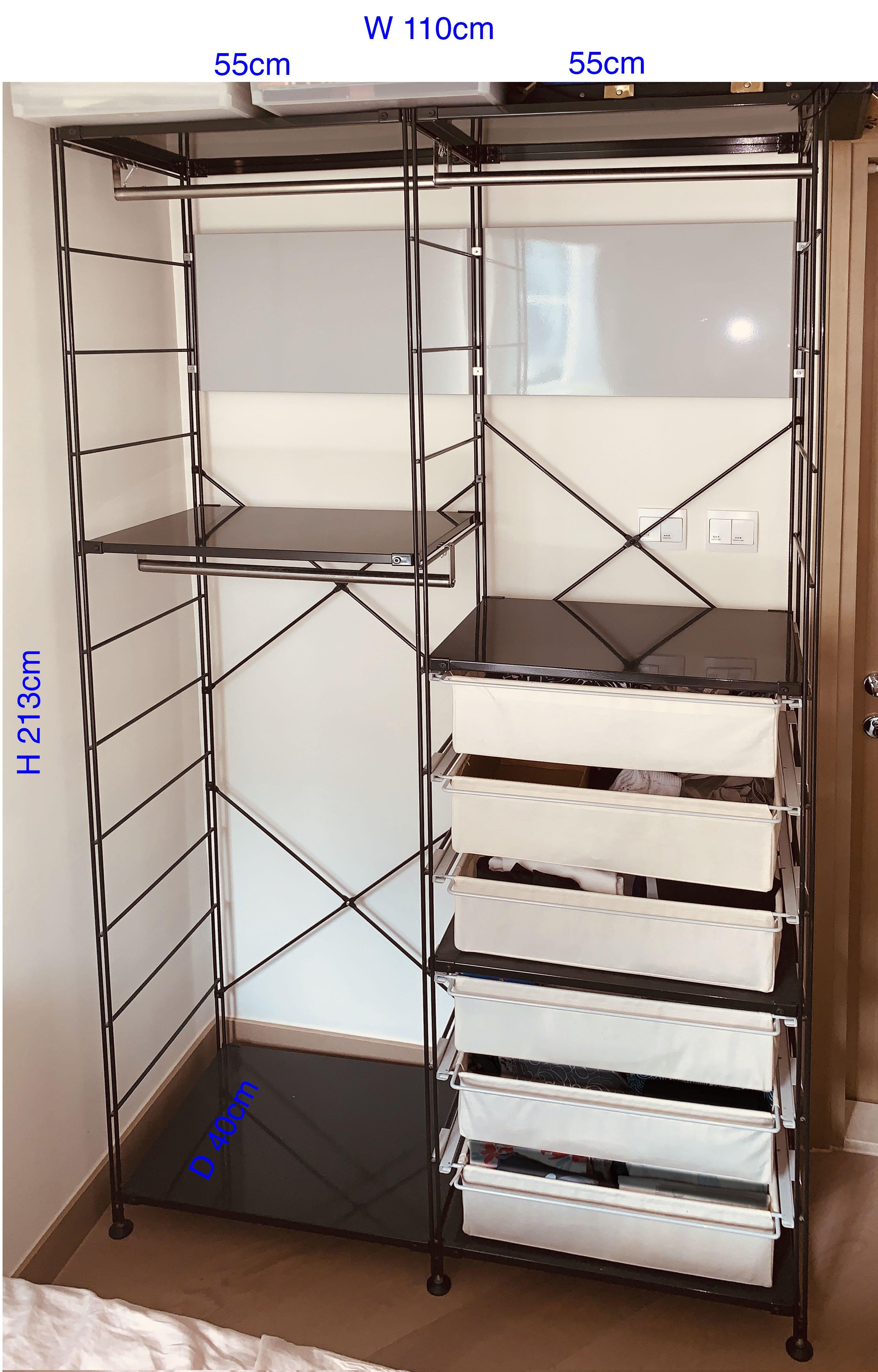 Muji Steel Storage Shelf Wardrobe Home Furniture Furniture On