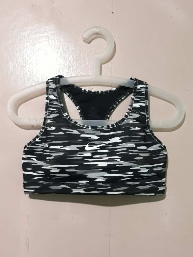 white camo sports bra