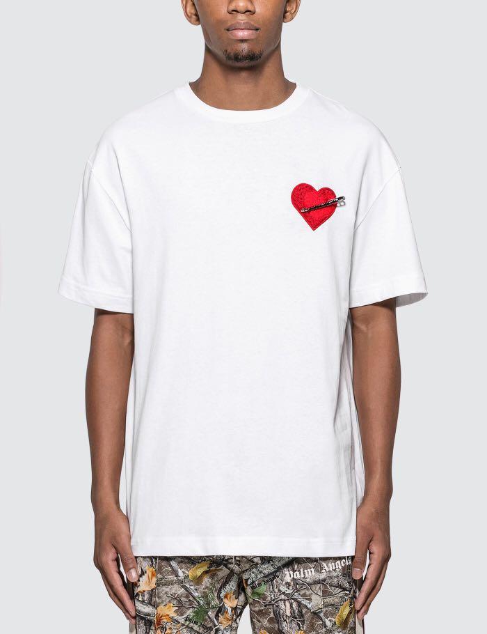 palm angels heart t shirt