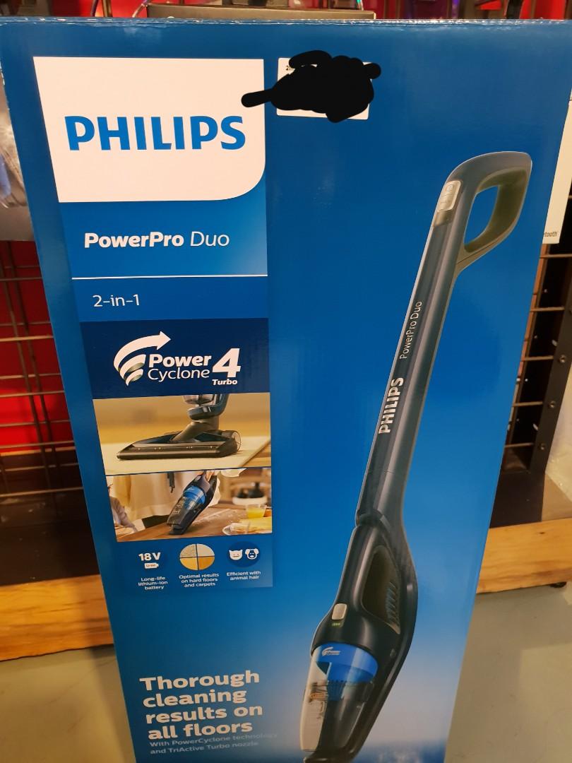 Philips PowerPro Duo 2-in-1 Handstick with PowerCyclone FC6167/01, TV ...