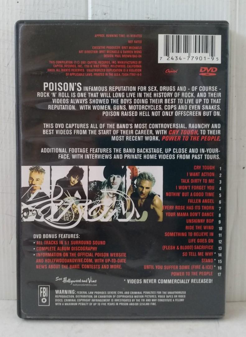 Poison Greatest Video Hits DVD (US Edition), Hobbies & Toys, Music & Media,  CDs & DVDs on Carousell