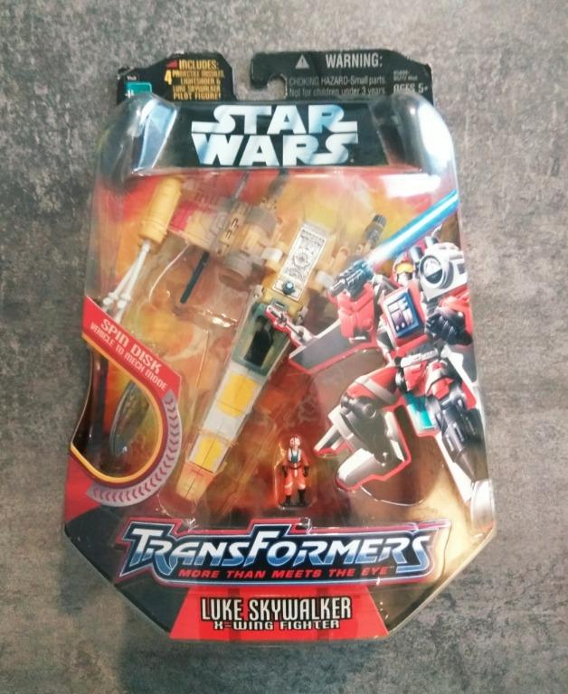 SALE RARE Star Wars x Transformers Luke Skywalker X Wing Fighter