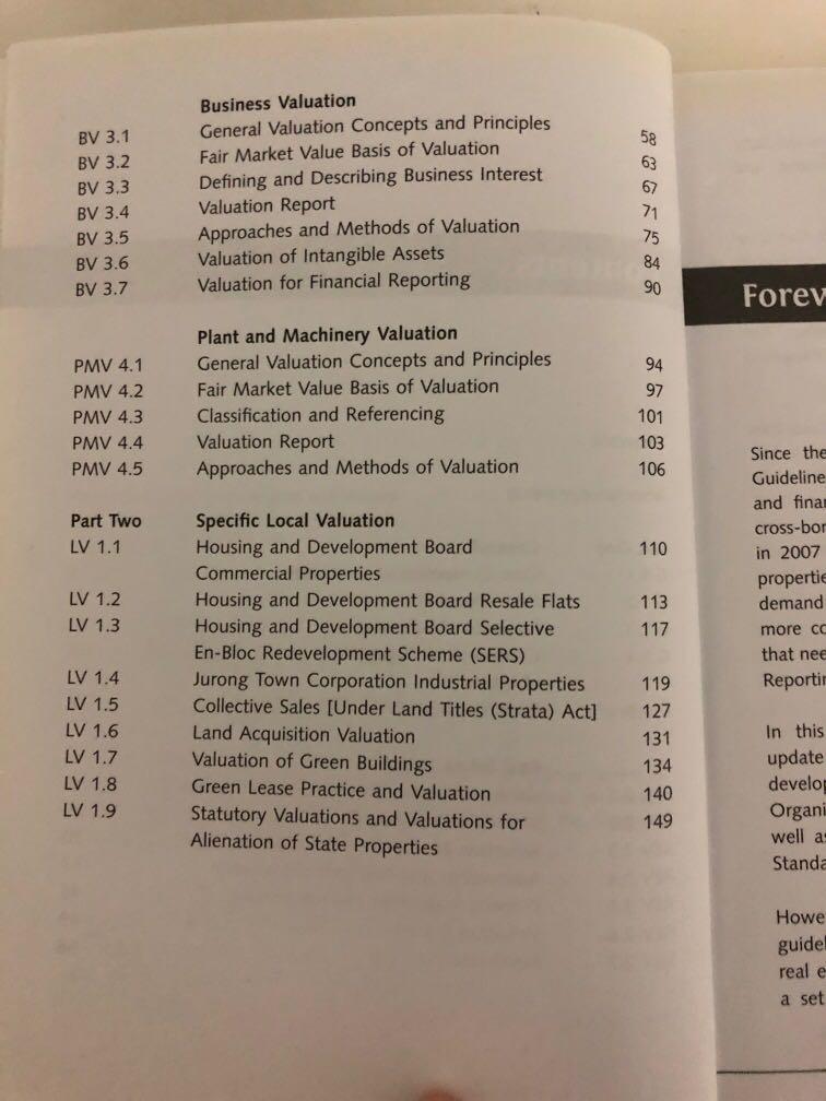 SISV Valuation Standards and Practice Guidelines 2015, Hobbies & Toys