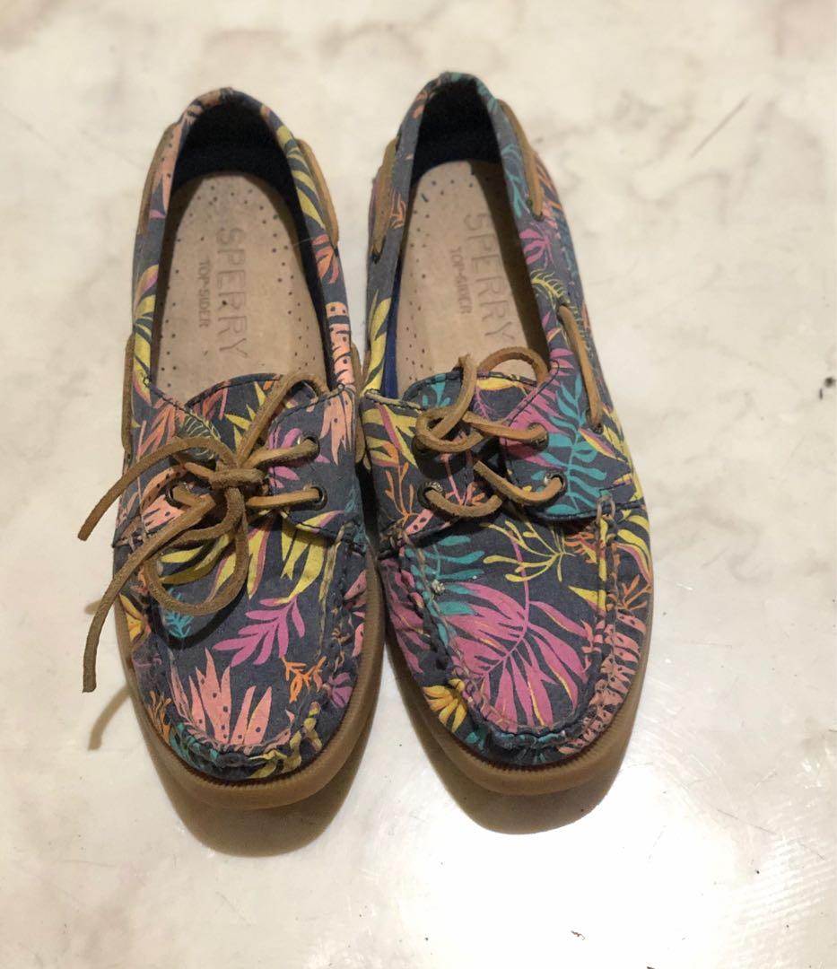 sperry floral shoes