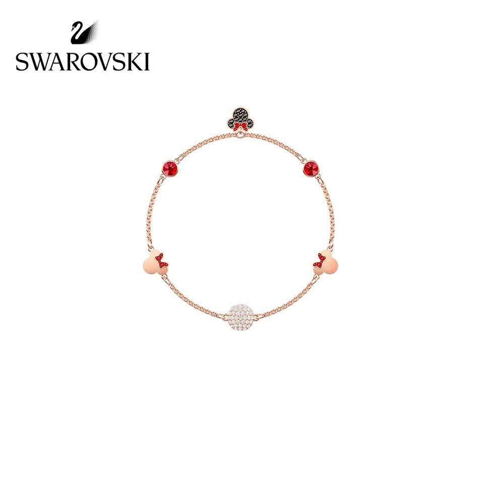 Amazon.com: Deelan Fashion Lucky Mickey Crystal Charm Bracelets For Women  Red Line Link Bracelet For Girls 18k Gold Plated Jewelry Gift (DLB182-KA):  Clothing, Shoes & Jewelry